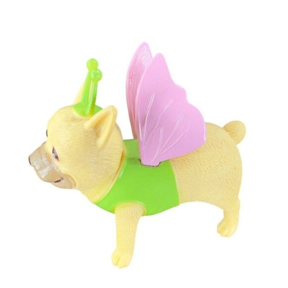 Ankyo Development Party Puppy Dog In Butterfly Costume Figurine‎ Decor Plastic